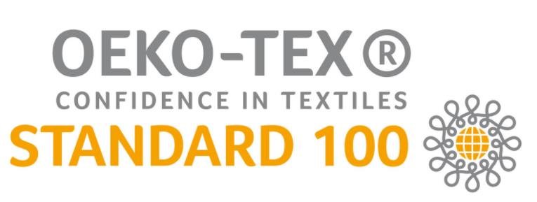 Future Lingerie Fabrics and Fits alt with keywords: A hand holding a piece of OEKO-TEX certified fabric