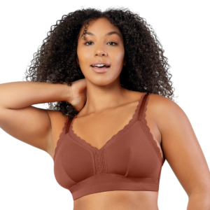 Wire free plus size bra