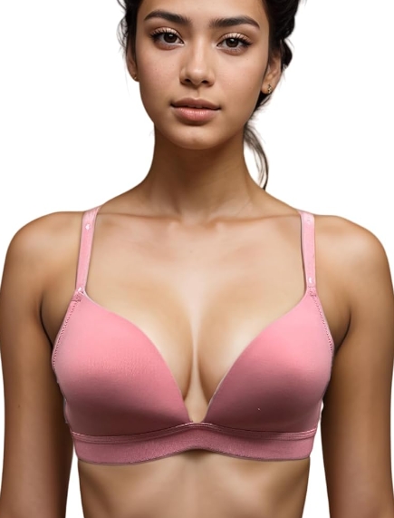 Wire-free bra