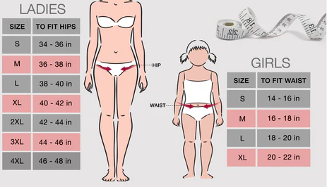 Underwear Size Chart