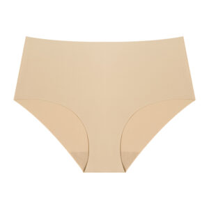 high waisted pure beige seamless underwear