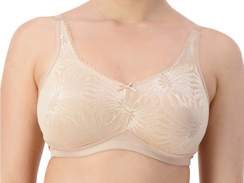 Retailer Perspective on Full Cup Bras alt with keywords: A happy customer being fitted for a full cup bra in a retail store setting