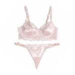 Daily Embroidery Sewn Bra Set