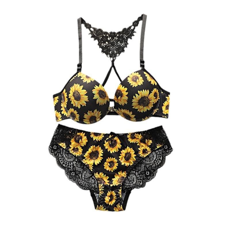 Printed Bra Set
