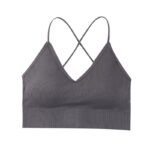 Criss-cross back seamless bra