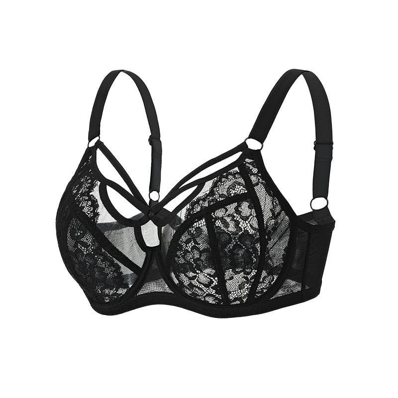 Lace Mesh Plus Size Bra