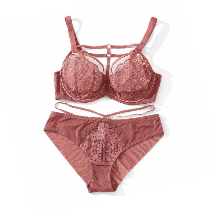 Lace Plus Size Bra Set