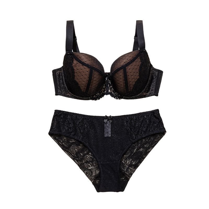 Lace Plus Size Bra Set