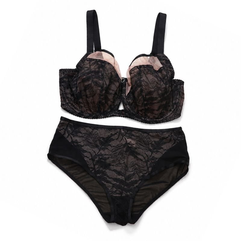 Lace Plus Size Bra Set