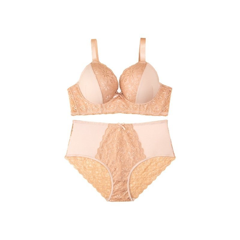 Lace Plus Size Bra Set