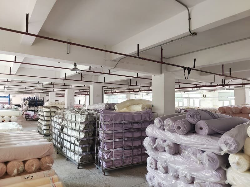 Fabric warehouse and materials storage